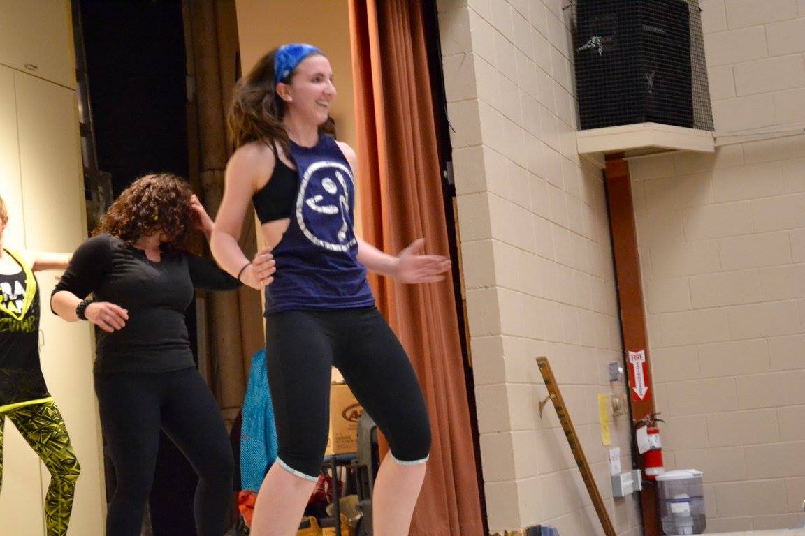 My first time teaching at a Zumbathon in 2016.