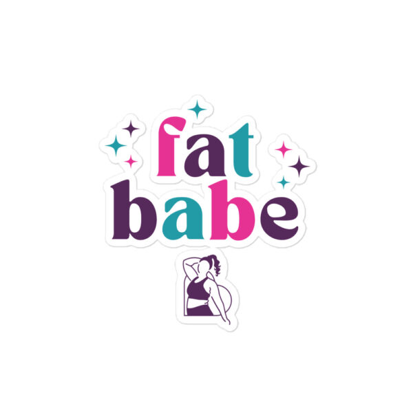 Fat Babe Sticker - Image 2