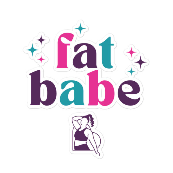 Fat Babe Sticker - Image 3